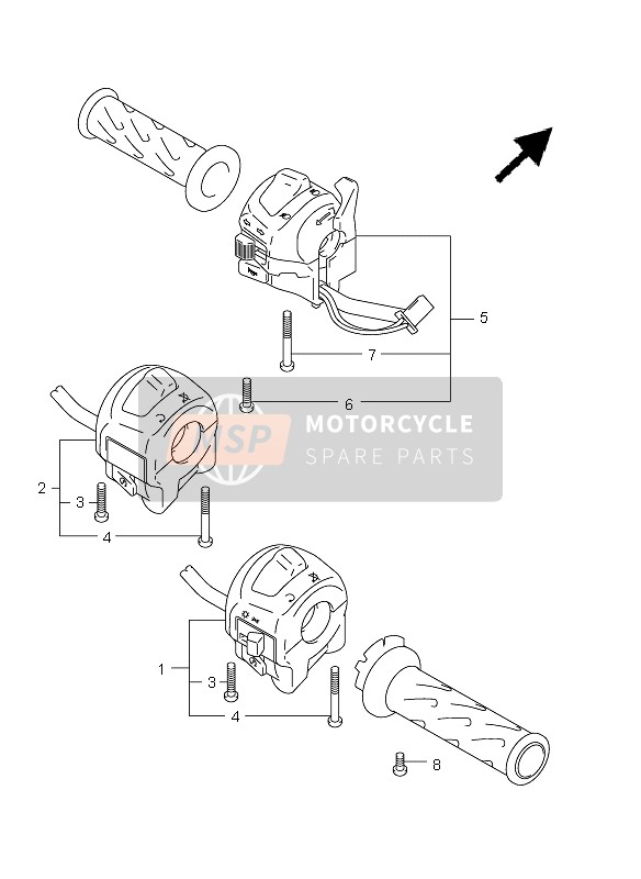 3740033E11, Switch Assy, Handle Lh, Suzuki, 1