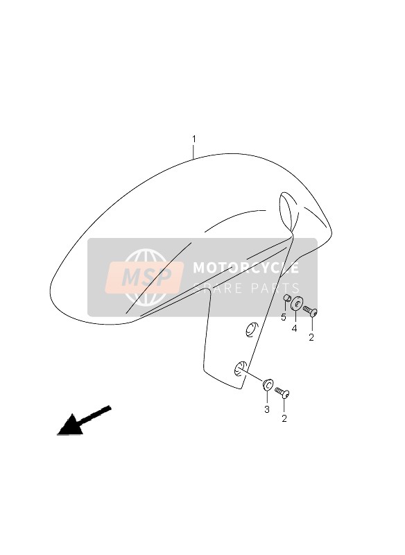 5311035F00Y7L, Fender, Front (Black), Suzuki, 0