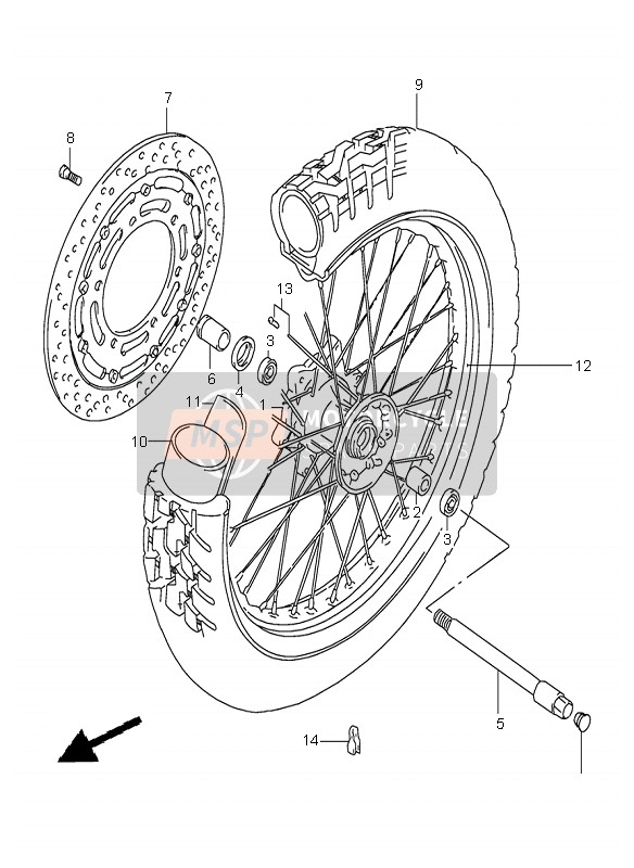 Roue avant