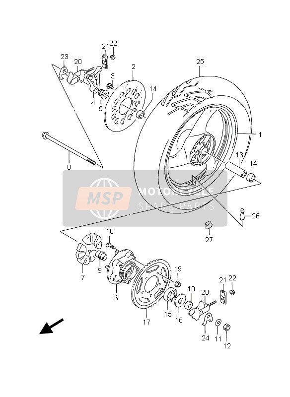 0831931107, Nut, Suzuki, 4