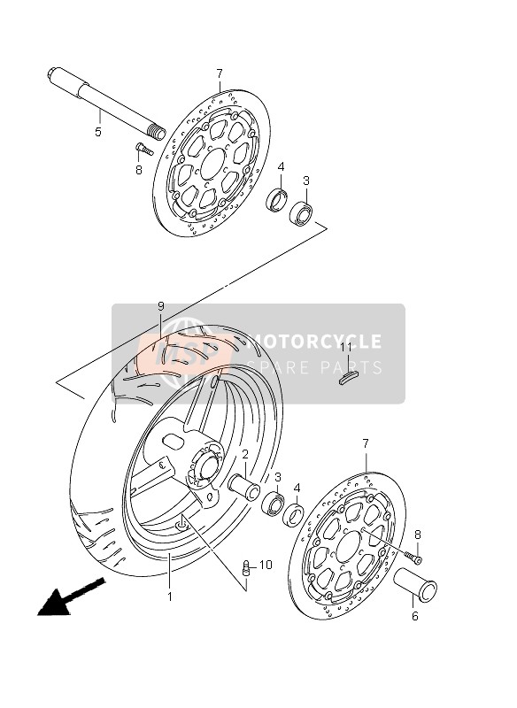 5921033E80, Disc, Front Brake, Suzuki, 0