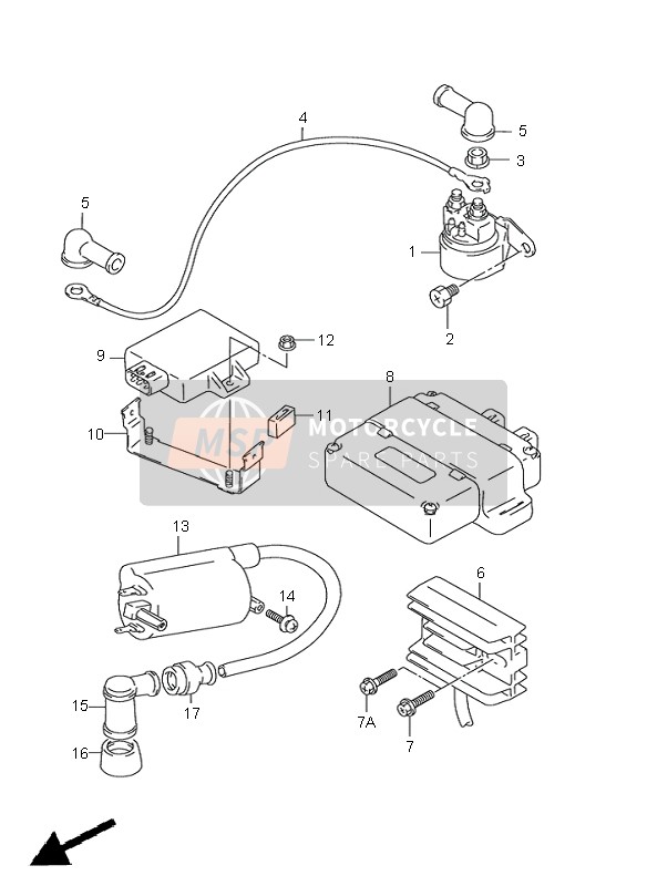 3341005350, Coil, Ignition, Suzuki, 1