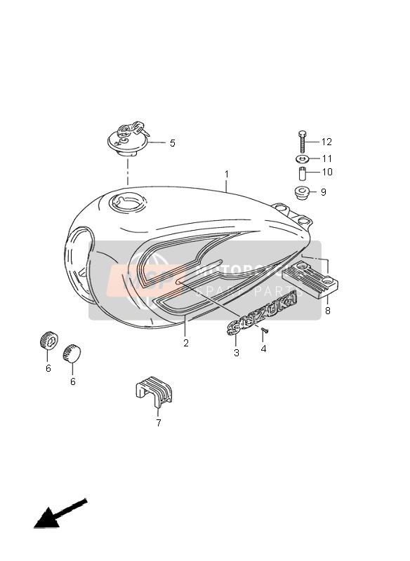 0932010022, Cushion Rear, No.2, Suzuki, 2