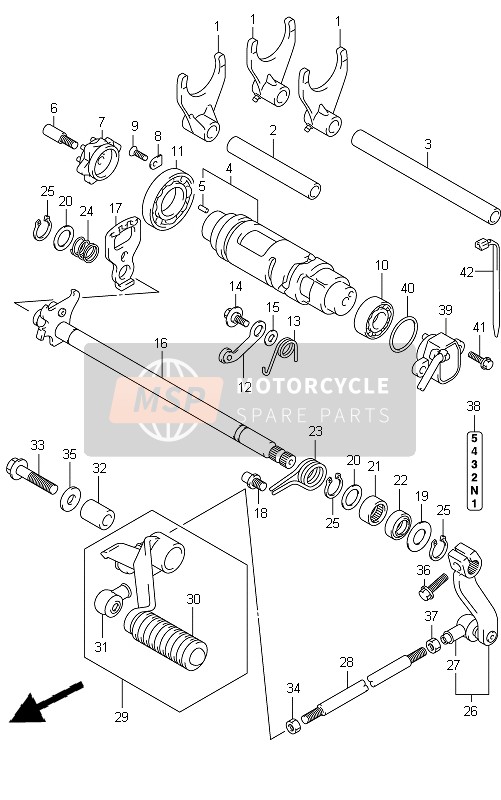 2551206G20, Plate,Gear Shift Cam Drive, Suzuki, 2