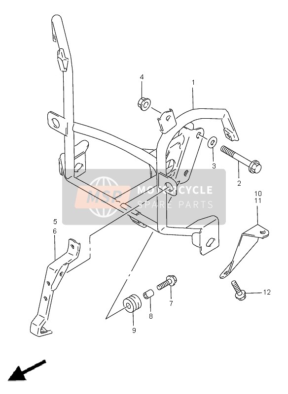 9451026E10, Brace, Cowling, Suzuki, 0