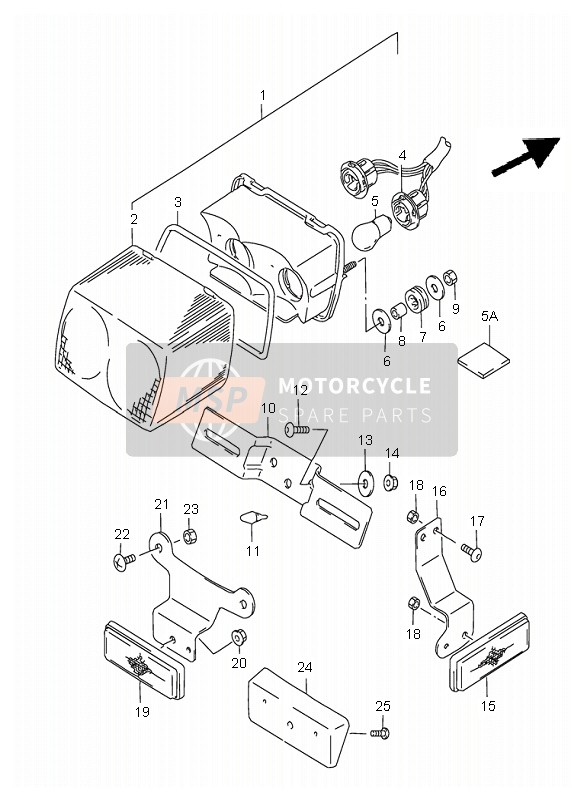 Lampe combinée arrière