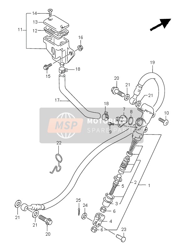 6924301D00, Guide, Brake Hose, Suzuki, 0