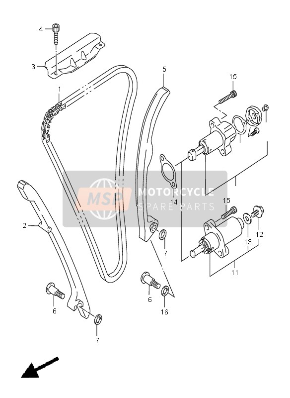 1277133E01, Guide,Cam Chain, Suzuki, 0