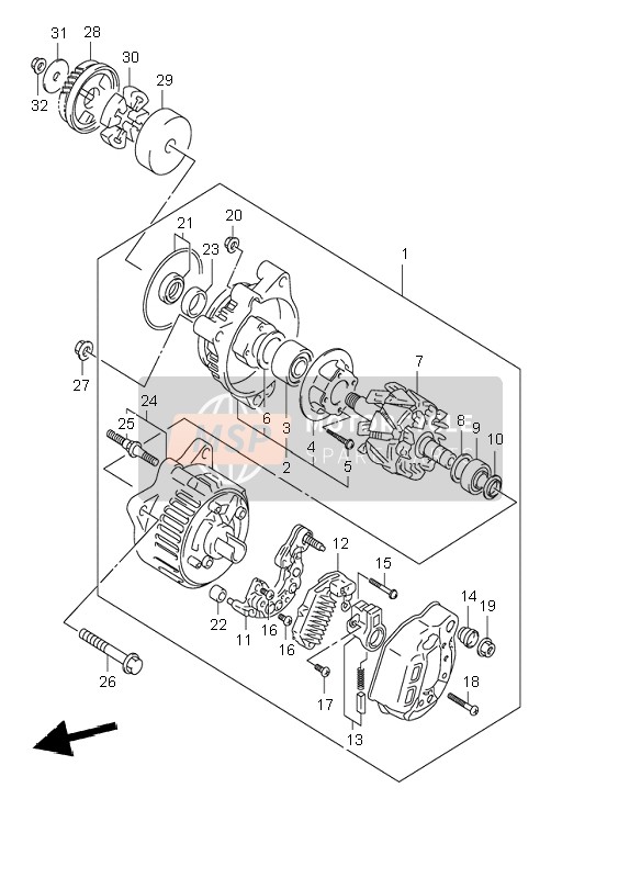 3161248B00, Bearing, Suzuki, 5