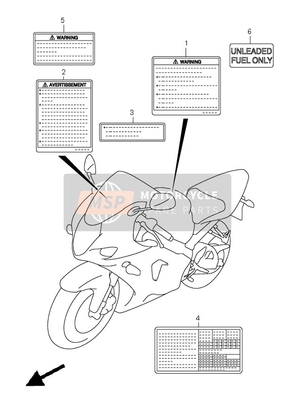 6833218G01, Label,Tire Info, Suzuki, 0