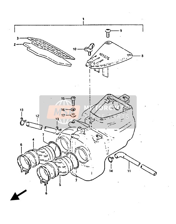 1388144500, Hose, Outlet Rh, Suzuki, 0