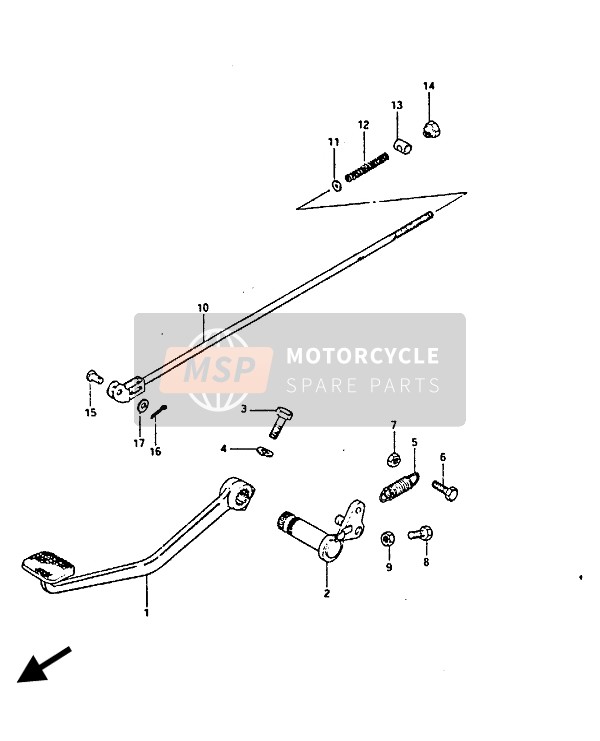 Suzuki GS450S 1985 Rear Brake for a 1985 Suzuki GS450S