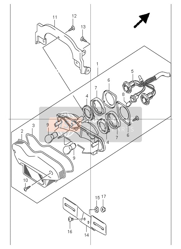 3572631F00, Bracket, Rear Comp, Suzuki, 0