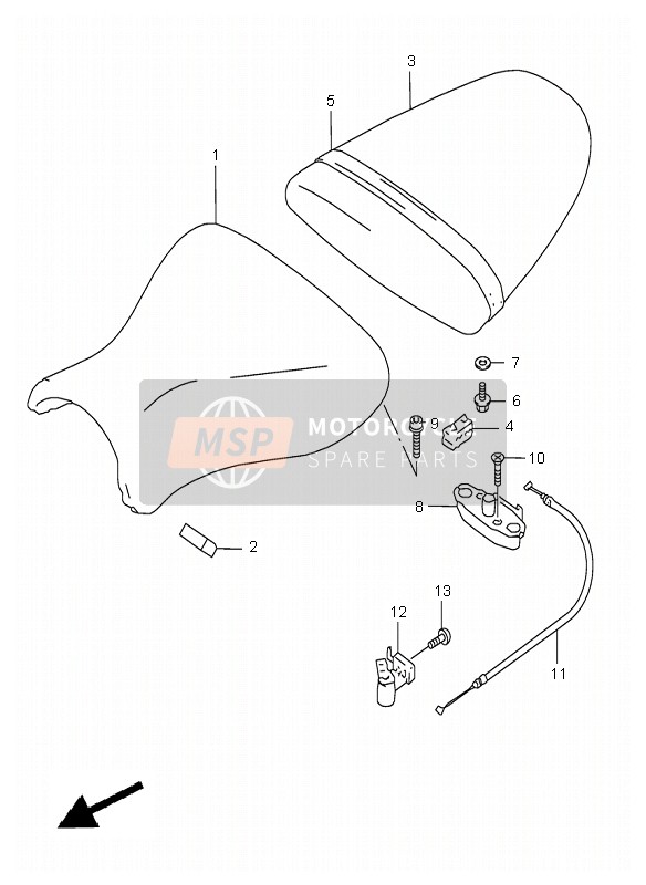 4530033E21R42, Seat Assy, Suzuki, 0