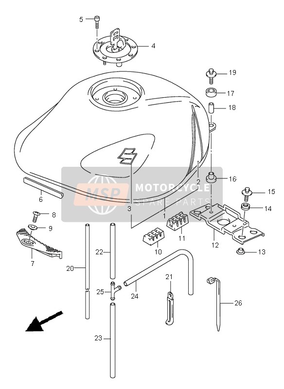 Fuel Tank (GSF1200Z)