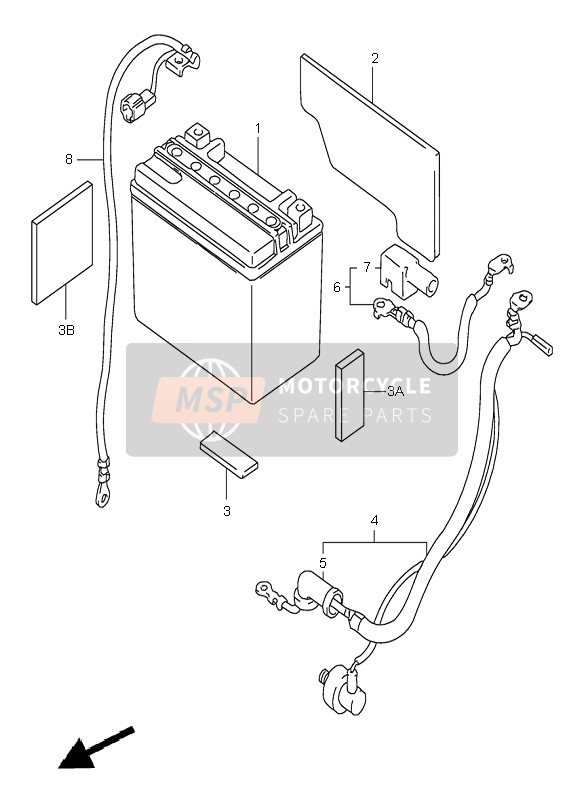 3382048E01, Wire,Battery +, Suzuki, 0