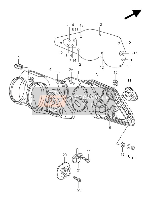 0947112189, Bulb (12V,0.84W), Suzuki, 0