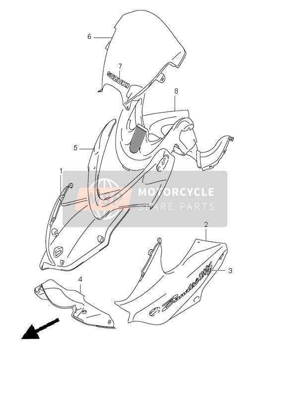 Corps de capot (GSF1200S)