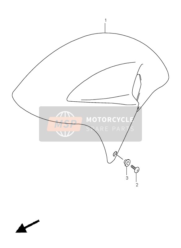 5311002F10Y0W, Fender, Front (Orange), Suzuki, 0