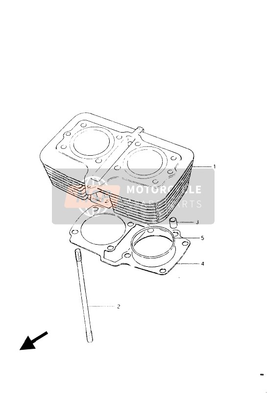 1124144110H17, Gasket,Cylinder, Suzuki, 2