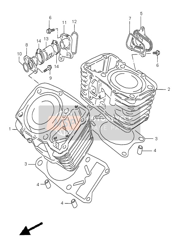 1785101A00, Hose, Head Outlet Joint, Suzuki, 1