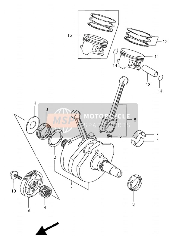 0915909001, Moer 10 mm, Suzuki, 0