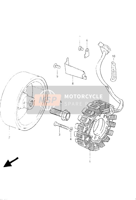 Suzuki GSX400(E)(S) 1985 GENERATOR für ein 1985 Suzuki GSX400(E)(S)