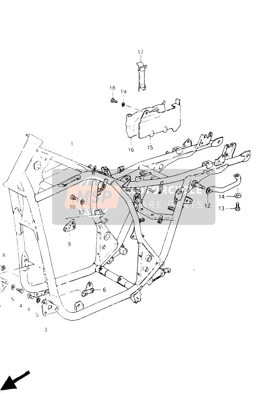 Suzuki GSX400(E)(S) 1985 Frame for a 1985 Suzuki GSX400(E)(S)