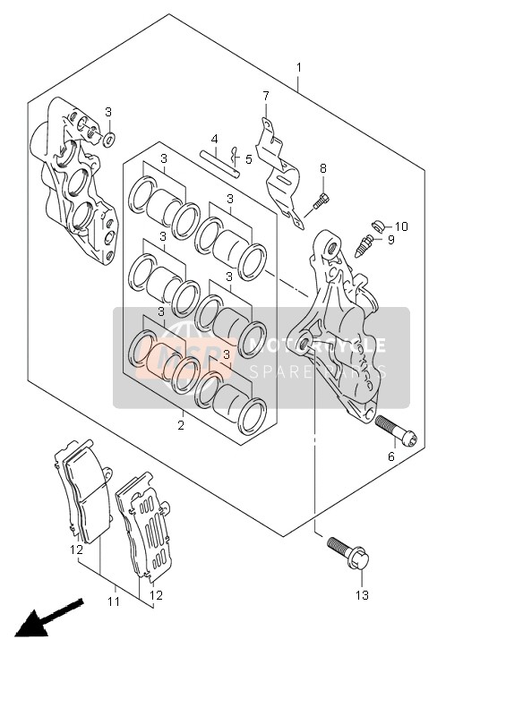 5930033881, Seal Set, Piston, Suzuki, 1