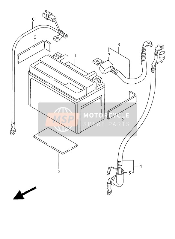 3386048E00, Wire, Battery (-), Suzuki, 0