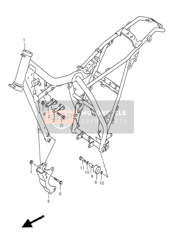 Suzuki RV125 VANVAN 2003 Frame for a 2003 Suzuki RV125 VANVAN