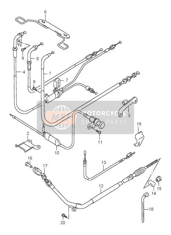 5862048E10, Guide, Clutch Cable, Suzuki, 0