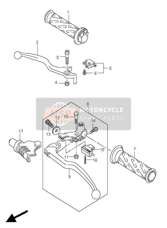 5750025D04, Lever Assy,Clutch, Suzuki, 4