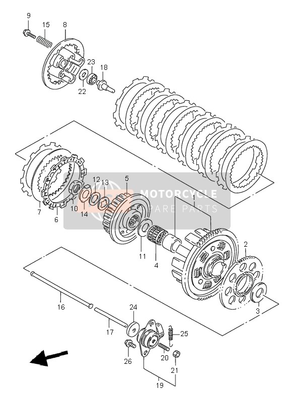 2141027A02, Kupplungsnabe, Suzuki, 1