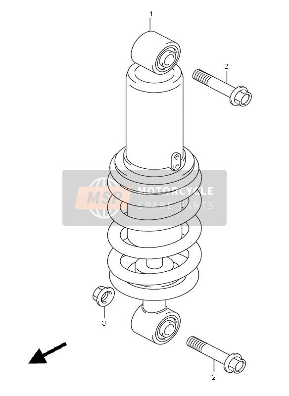 6210013G10, Absorber Assy, Rear  Shock, Suzuki, 0