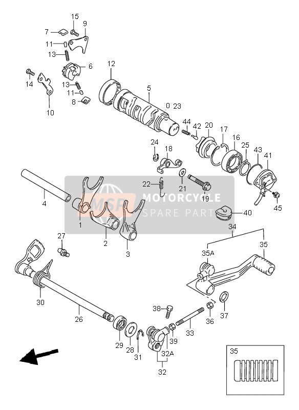 2552526E01, Rod, Gear Shift Link, Suzuki, 2