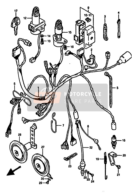 3711011501, Switch Assy, Ignition, Suzuki, 4