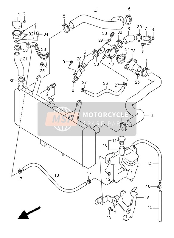 1785319F00, Koppelslang, Suzuki, 1