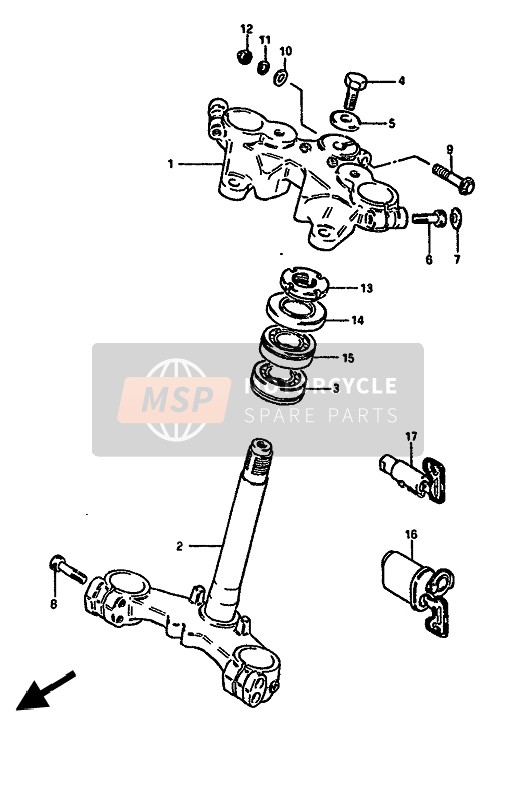 Steering Stem (GSX550ES-EF)