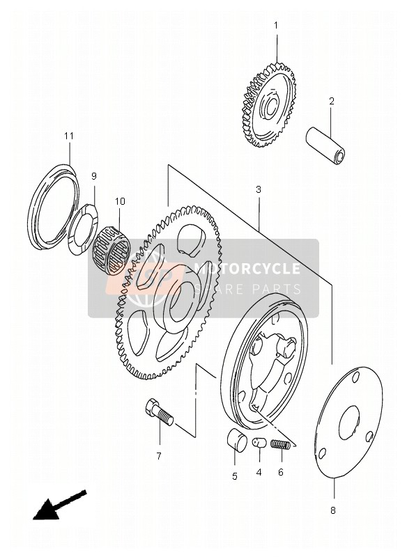 0910008299, Lagerbolzen, Suzuki, 3