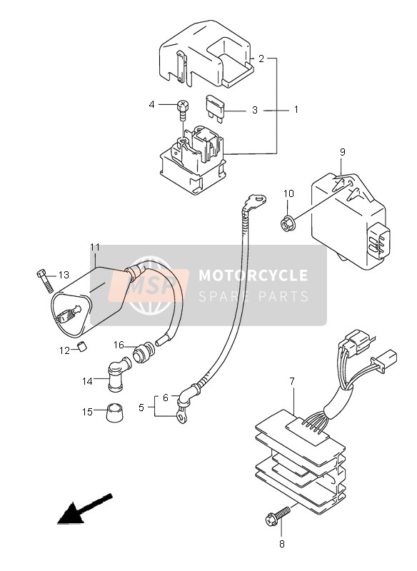 3180047E01, Relay,Startmoto, Suzuki, 0