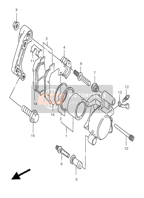 593450AE00, Pin, Suzuki, 0