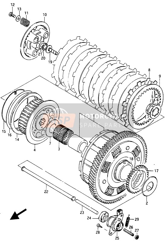 2311032C50, Rod, Clutch Push, Suzuki, 2