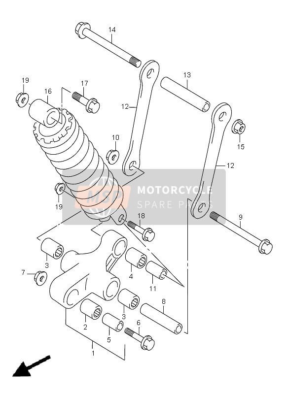 6264110F00, Rod, Rear Cushion Lever, Suzuki, 0