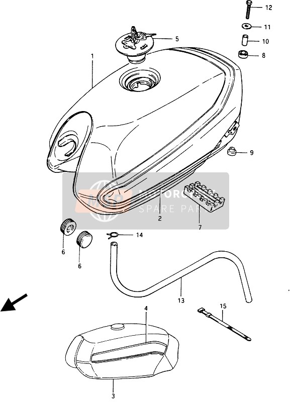 Benzinetank (GSX750ES)