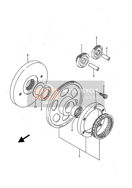 1261124B02, Gear, Starter Idle No.1 (NT:11/37), Suzuki, 0