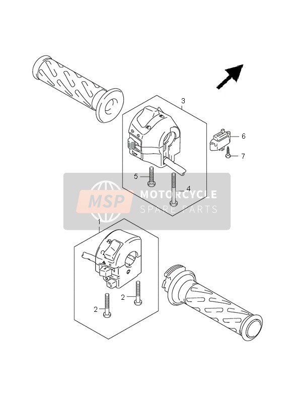 Suzuki SV650(N)(S) 2003 HANDSCHALTER (SV650S-SU) für ein 2003 Suzuki SV650(N)(S)