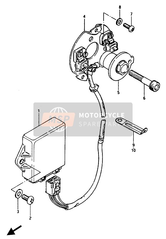 Suzuki GSX1100-1150(E)(ES)(EF) 1985 Générateur de signal pour un 1985 Suzuki GSX1100-1150(E)(ES)(EF)