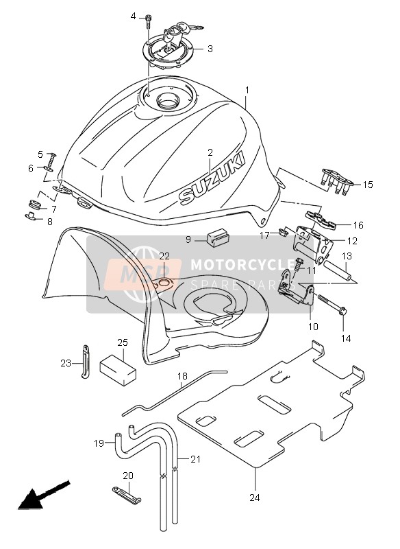 4442317G01, Hose,Watre Drai, Suzuki, 0