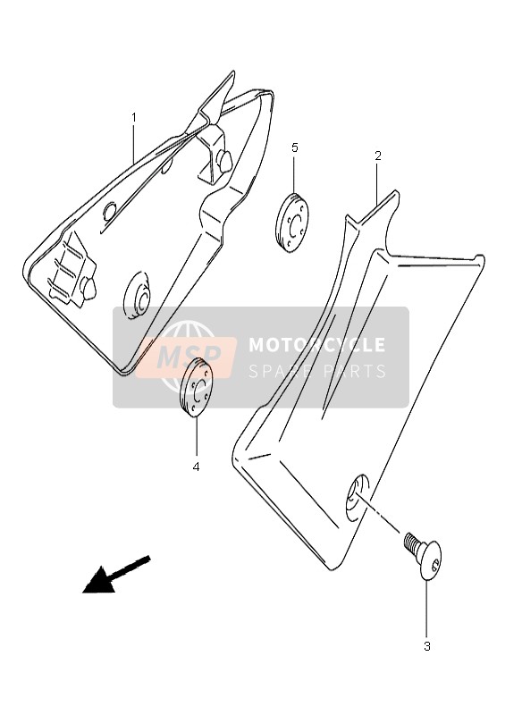 4721116G00YAD, Cover, Frame Lh (Black), Suzuki, 0